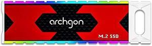 Archgon USB 3.1 Gen.2 Gaming RGB External SSD Drive Portable Solid State Drive Model G702CW (1TB)