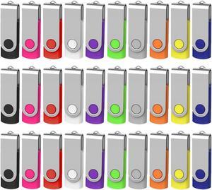 AreTop 8GB 50PCS Flash Drive, Bulk USB 2.0 Memory Stick Thumb Drives(8GB 50 Pack, Mix Color)
