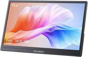 FEELWORLD DH156 15.6inch Portable Monitor 1080p FHD USB-C HDMI Computer Display Gaming Monitor Dual Speaker Plug&Play for Laptop PC MAC Phone PS4 Xbox Switch