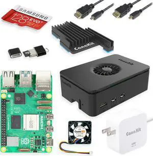 CanaKit Raspberry Pi 5 Starter Kit PRO - Turbine Black (128GB Edition) (8GB RAM)
