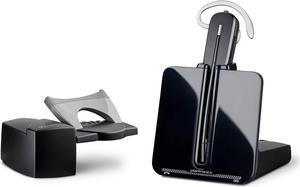 Poly CS540 Wireless DECT Headset with HL10 Lifter (Plantronics) - Single Ear (Mono) Convertible (3 wearing styles) - Connects to Desk Phone - Noise Canceling Microphone -  Exclusive