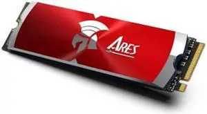 DATO 2TB Internal SSD w/Heatsink for Gaming, ARES Dark Sword M.2 2280 PCIe Gen4x4 Solid State Drive, Up to 7200/6850 MB/s, Storage Expansion for Gaming Consoles - Red
