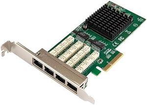Quad Port Copper Gigabit Ethernet PCI-e x4 Bypass Server Adapter Intel i350-am2 Based
