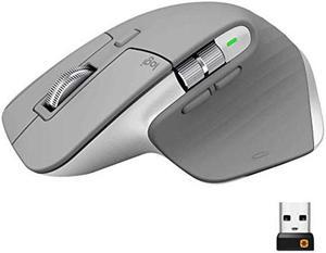 Logitech MX Master 3 Advanced Wireless Mouse Ultrafast Scrolling Ergonomic 4000 DPI Customization USBC Bluetooth USB Apple Mac Microsoft PC Windows Linux iPad  Mid Grey