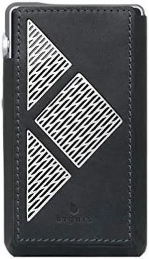Dignis for iBASSO DX220 Genuine Leather Case Cover + Top Protection Film [Felix] DX220 Case (Freedom Black)