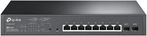 TP-Link TL-SG2210MP | Jetstream 10 Port Gigabit Smart Managed PoE switch | 8 PoE+ Ports @ 150W, 2 SFP Slots | Support Omada SDN | PoE Recovery | IPv6 | Static Routing | 5 Year Manufacturer Warranty