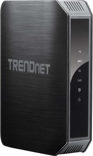 TRENDnet AC1200 Dual Band High-power Gigabit Wireless AC Router, 2.4GHz 300Mbps+5Ghz 867Mbps, TEW-813DRU