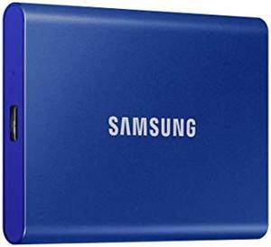 SAMSUNG SSD T7 Portable External Solid State Drive 2TB USB 32 Gen 2 Reliable Storage for Gaming Students Professionals MUPC2T0HAM Blue