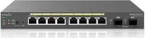 EnGenius Fit L2 Plus Managed 8-Port Gigabit PoE+ Switch | 110W Budget | 2 SFP Uplink Ports | 20 Gbps Switching capacit [EWS2910FP-FIT]