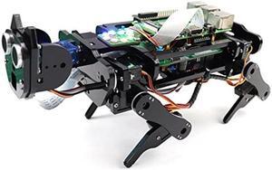 FREENOVE Robot Dog Kit for Raspberry Pi 5 4 B 3 B+ Zero 2 W, Walking, Self Balancing, Face Recognition, Ball Tracing, Ultrasonic Ranging, App Control, Camera, Servo (Raspberry Pi NOT Included)