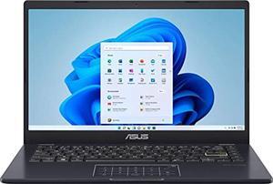 ASUS E410MA 14" Laptop Computer Intel Celeron N4020 1.1GHz Processor; 4GB DDR4 Onboard RAM; 64GB eMMC Storage; Intel UHD Graphics 600