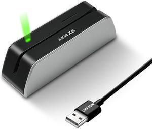 MSRX6 MSR X6 USB Swipe Magstripe Credit Card Reader Writer Smallest