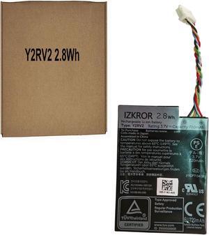 IZKROR Y2RV2 2.8Wh 720mAh Battery Replacement for Dell PowerEdge R710 H740P Mini R640 R740 R840 R940 RAID Controllers Series J2RH2 NWJ48 3JH35 5FMY4 3.7V