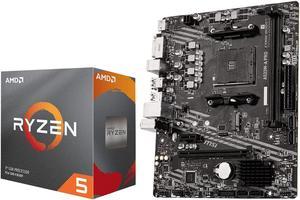INLAND Micro Center AMD Ryzen 5 3600 6-Core 12-Thread Unlocked Desktop Processor with Wraith Stealth Cooler Bundle with MSI A520M-A PRO Gaming Motherboard (AMD AM4, DDR4, PCIe 4.0, Micro-ATX)