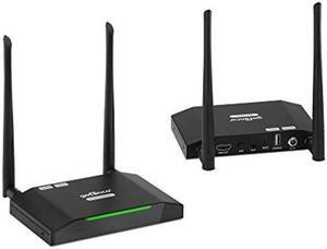 gofanco 150m Wireless HDMI Extender Transmitter and Receiver Kit - Dual Antenna - 500ft /150m in Open Space, Long Range [Up to 5 Pairs in 1 Area] - IR Extension - Full HD 1080p Video (HDwireless150)