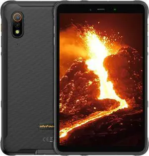 Ulefone Armor Pad Rugged Tablet(WiFi+Cellular), 7650mAh, 8 Inch IP69K Waterproof Tablet, Octa Core 4GB + 64GB Android 12, Dual Speakers Dual 4G, uSmart Expansion Connector, 13MP + 5MP, BT5.2/GPS/NFC