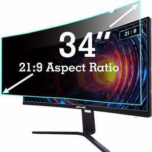 34 Inch Privacy Screen Filter for 21:9 Computer Curved Ultrawide Screen Monitor - Privacy Shield,Anti-Glare and Anti-Blue Light Screen Protector