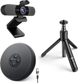 EMEET USB Speakerphone M1A & C960Kit Webcam with Tripod