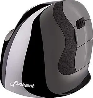 Evoluent VMDMW VerticalMouse D Medium Right Hand Ergonomic Mouse with Wireless USB Receiver. The Original VerticalMouse Brand Since 2002