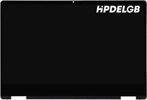 HPDELGB Screen Replacemen for HP Pavilion 14-DH 14m-dh 14M-DH0003DX 14M-DH1003DX 14-DH0008CA 14-DH1008CA 14-dh1021nr L51119-001 L54600-001 FHD 1080P IPS LCD Touch Screen Display Digitizer Assembly