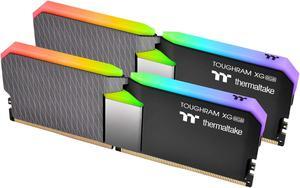 Thermaltake TOUGHRAM XG RGB DDR4 4600MHz 16GB (8GB x 2) 16.8 Million Color RGB Alexa/Razer Chroma/5V Motherboard Syncable RGB Memory R016D408GX2-4600C19A
