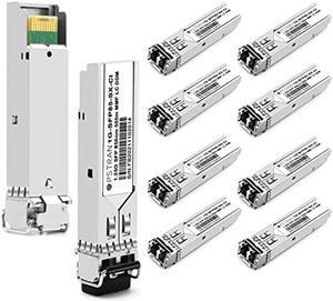 OPSTRAN 1000BASE-SX SFP Transceiver Module Compatible with Cisco GLC-SX-MMD GLC-SX-MM SFP-GE-S Ubiquiti UF-MM-1G Finisar D-Link Brocade and More 850nm 550m DDM Duplex LC MMF 10 Pack