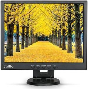 JaiHo 14 Inch LCD Security CCTV Monitor, 1024x768 4:3 Resolution Color TFT LCD Display Screen with HDMI/VGA/BNC/AV Ports for Surveillance Camera, STB and Other Video Equipment, Built-in Speaker