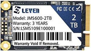 LEVEN JMS600 mSATA SSD 2TB 3D NAND SATA III 6 Gb/s, mSATA (30x50.9mm) Internal Solid State Drive