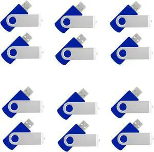 512MB USB Flash Drive 100 Pack Flash Drive 512MB Bulk USB Flash Drives 100 Pack Thumb Drive USB Drive lcwamy USB (Blue, Wholesale, No Logo)