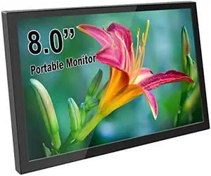 ELECROW Mini Monitor 8 Inch Portable Monitor Small LCD Display 1280x800 USB Powered Screen Compatible with Raspberry Pi Laptop PC Jetson Nano Game Consoles (Not-Touchscreen)