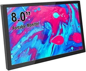 ELECROW 8 Inch Portable Monitor Small HD Monitor 1280x800 Mini Monitor for PC Laptop Compatible with Raspberry Pi Game Consoles (Not Touchscreen)