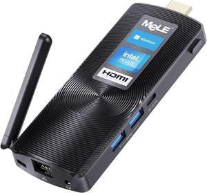 MeLE PCG02 Fanless Mini PC Stick Windows 11 Pro N4000 4GB/128GB Portable Mini Desktop Computer Support HDMI 4K 60Hz, BT4.2, 2.4G/5.8G Dual Band Wi-Fi, USB, Gigabit Ethernet on IOT, Industrial