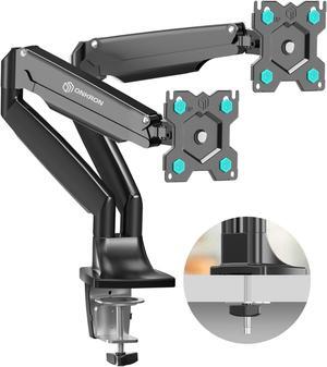 ONKRON Dual Monitor Arm Desk Mount for Two 13-32 Inch Monitors up to 19 lbs Each - Gas Spring Monitor Arm Mount, VESA 75x75-100x100, Dual Monitor Stand for Desk/Dual Monitor Mount Desk Black