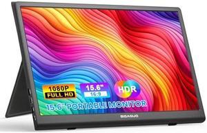 FANGOR Portable Monitor 15.6 Inch 1080P FHD Travel Monitor with Smart Cover, USB C HDMI Ultra-Slim Computer Gaming Display, External Monitor for Laptop PC Phone Mac PS4 Xbox