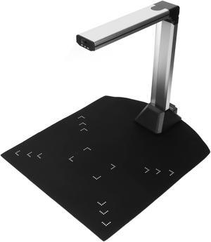 USB Document Camera, 5MP Folding Document Scanner with 4 LED Fill Lights, Auto Focus Portable A4 Size Document Camera Scanner for Web Conferencing, Distance Education, Remote Working