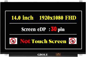 GBOLE Screen Replacement for Dell Latitude 14 3480 3490 5480 5488 5491 5495 5450 FHD 1920 X 1080 LCD Screen Display Digitizer Panel (Non-Touch Screen)