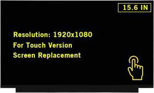 GBOLE 15.6" New Screen Replacement for Lenovo ThinkPad T15 P15s Gen 1 FHD 1920x1080 40Pin Touch Screen LED LCD Display Panel