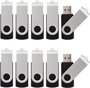 KALSAN 50 Pack 2GB USB Flash Drives Pack USB 2.0 Thumb Drive 2GB Flash Drive 50 Pack USB Memory Stick 2GB Bulk-Black