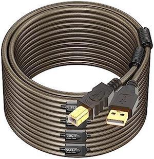 GOSYSONG Printer Cable 150ft, USB 2.0 USB A to B Printer Cord, Scanner Cord, High Speed Active USB Printer Cable,Printer USB Cable Compatible with Printer, Scanner, Fax Machine