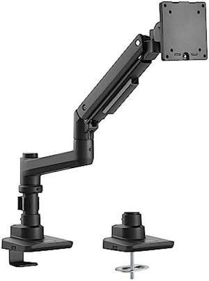 G-Pack Pro Single Monitor Arm - Heavy-Duty Gas Spring Monitor Mount for Up to 49 Inch Computer Screens - Black Single Monitor Stand with C Clamp - Holds Up to 44 lb.