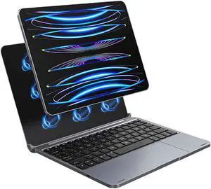 GUDOU Bluetooth Magnetic Touch Keyboard case for iPad Air 5/iPad Air 4 (2022/2020, 10.9 inch), and iPad Pro 11 (2021/2020/2018) (Black)
