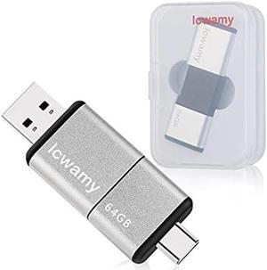 64GB USB Flash Drives 8 Pack USB3.1 64GB USB C Flash Drive 64GB Thumb Drive 8 Pack USB3.0 USB Flash Drive 8 Pack USB Bulk lcwamy USB Type C Flash Drive(8PCS)