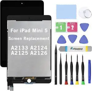 7.9" Screen Replacement for iPad Mini 5 A2133 A2124 A2125 A2126 LCD Display Glass Touch Digitizer Premium Kit with Tools - Black