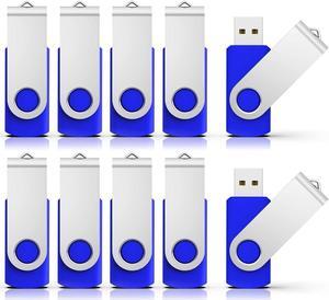RAOYI 50 Pack 4GB USB Flash Drive, USB 2.0 Memory Stick Bulk Thumb Drives Pen Drive Zip Drive Bundle-Blue