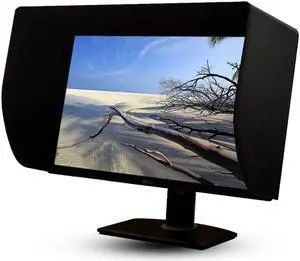 iLooker 27E 27 inch LCD LED Video Monitor Hood Sunshade Sunhood for Dell HP Viewsonic Philips Samsung LG EIZO NEC ASUS ACER BENQ AOC Lenovo and Fits Monitor Frame Width 635-655mm