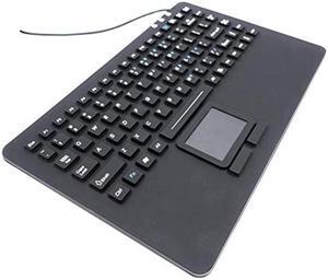 Industrial Computers Inc. Mini Keyboard with Touchpad IP68 Waterproof Rugged Silicone KBSI-87-TP