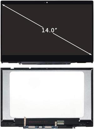 NBPCLCD Screen Replacement P/N:L20555-001 L20553-001 for HP Pavilion X360 14M-CD0001DX 14M-CD0003DX 14M-CD0005DX 14M-CD0006DX 14" 1080p LCD Display Touch Screen Assembly Digitizer Control Board Bezel