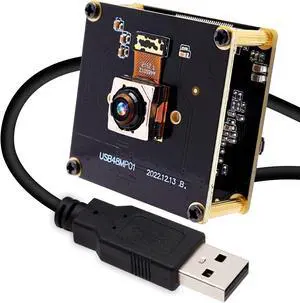 ELP 48MP Fast Autofocus USB Camera Module with 70degree No Distortion Lens for Computer Mini UVC USB2.0 Industrial Webcam Board 8000 * 6000 USB with Camera for Laptop PC Raspberry pi Jetson Nano