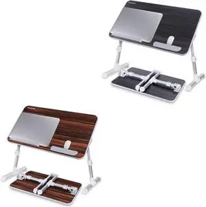 Laptop Bed Table, NEARPOW Adjustable Laptop Bed Tray for Computer and Laptop Bed Stand, Laptop Desk for Bed, Lap Desk for Adults for Eating and Writing in Sofa and Couch
