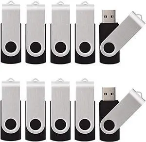 KALSAN 50 Pack 512MB USB Flash Drives Pack USB 2.0 Thumb Drive 512MB Flash Drive 50 Pack USB Memory Stick 512MB Bulk-Black